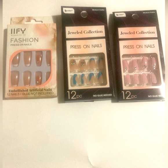 Other - Nails Bundle Set of 3 packs new for $5.00